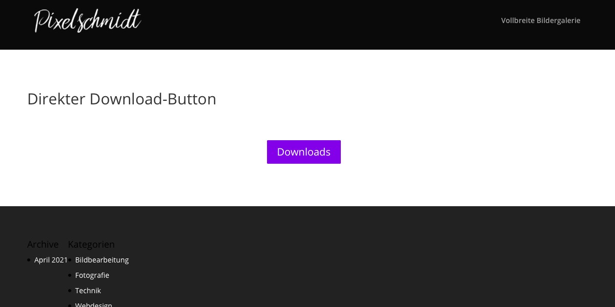 Download-Button in Divi erstellen